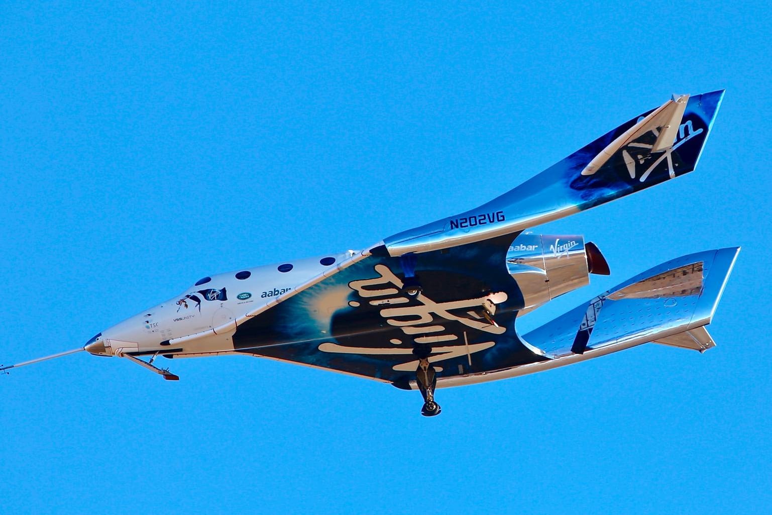 Das Weltraum-Flugzeug der Virgin Galactic: Der Testflug erreichte eine Höhe von 82,7 Kilometern – nach US-Definition gelangten sie somit in den Weltraum.