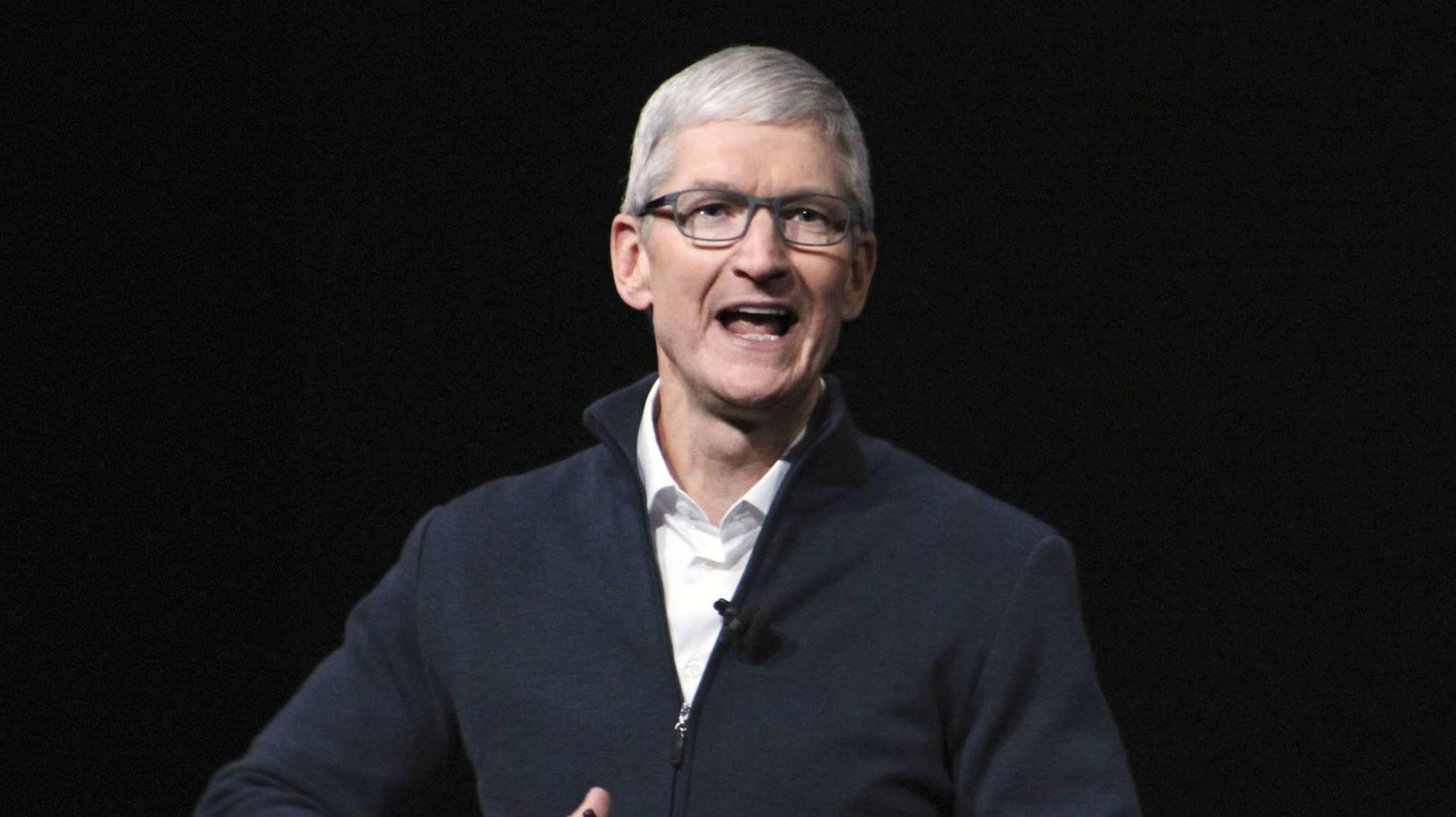 Tim Cook: Der Apple-Chef verteidigte die Zusammenarbeit mit dem Tech-Riesen Google. (Archivbild)