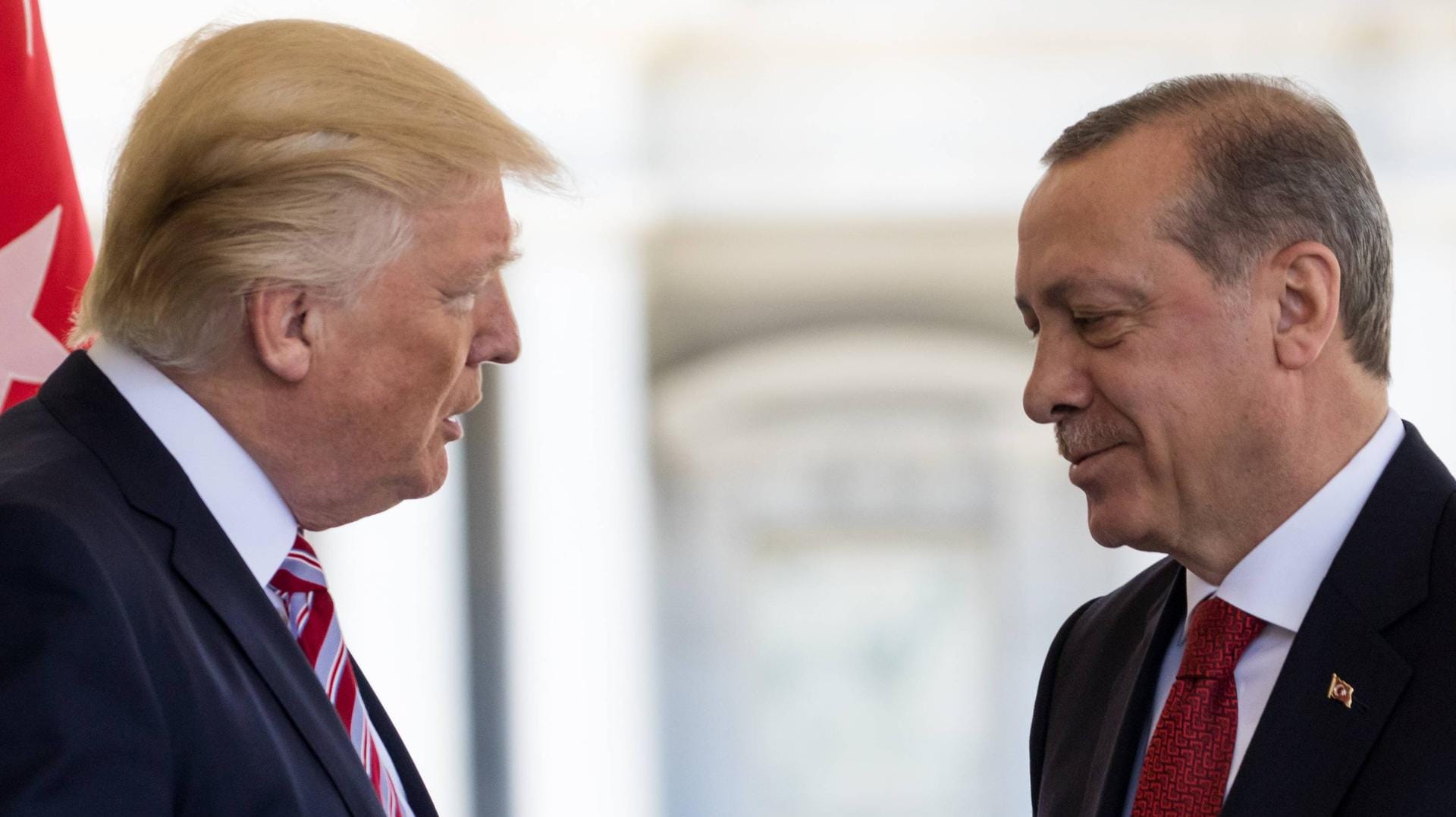 US-Präsident Donald Trump und der türkische Präsident: Erdogan will eine Miliäroffensive in Syrien starten.