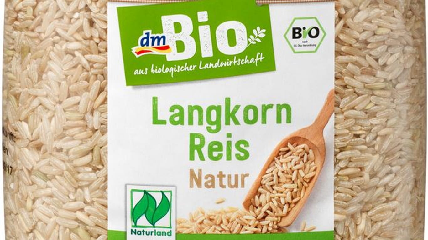 Das Produkt "dmBio Langkorn Reis Natur" wird zurückgerufen.