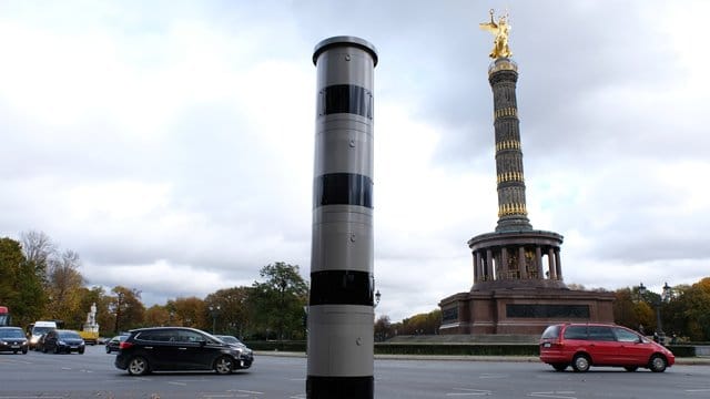 Blitzanlage am Großen Stern in Berlin.