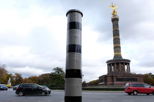 Blitzanlage am Großen Stern in Berlin.