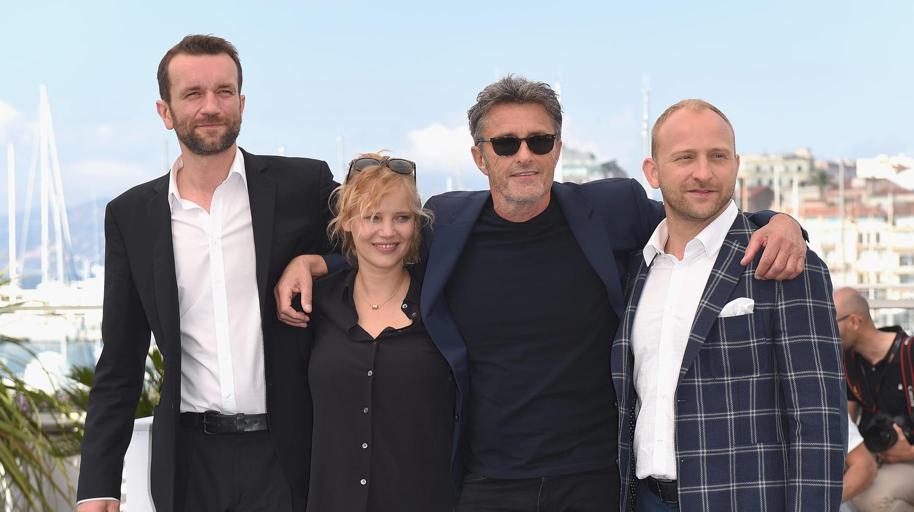 Die Stars von "Cold War": Tomasz Kot, Joanna Kulig, Pawel Pawlikowski und Borys Szyc.