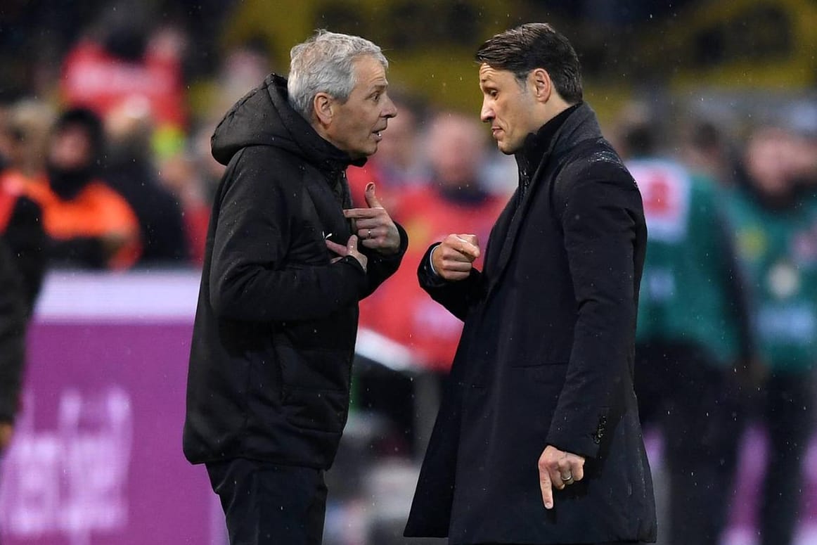 Dortmund-Coach Lucien Favre (links) und FCB-Trainer Niko Kovac.