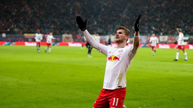 Timo Werner traf doppelt für RB Leipzig.