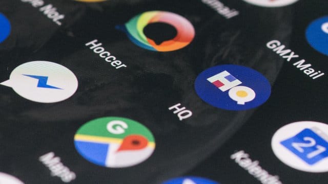 Die Live-Quiz-App HQ Trivia auf einem Smartphone.