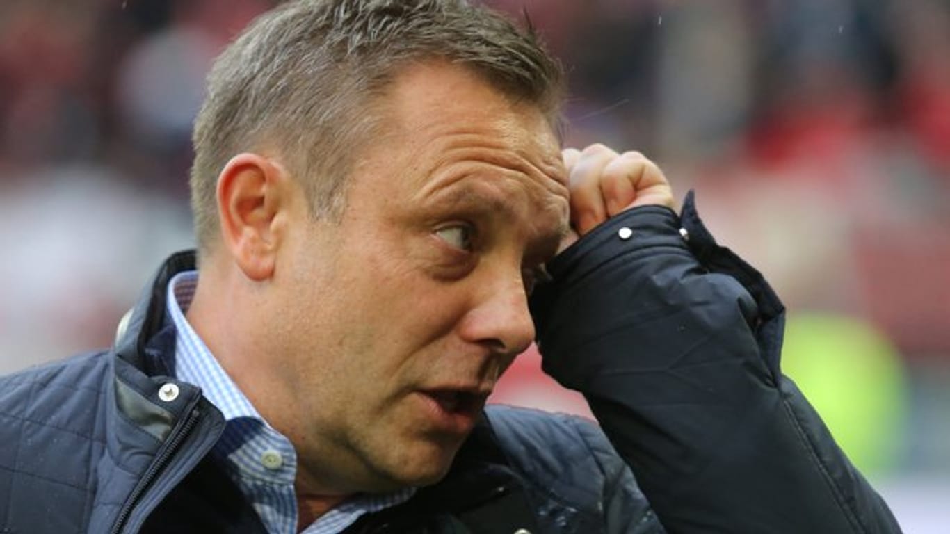 Hannovers Trainer André Breitenreiter ärgerte sich über Niclas Füllkrug.