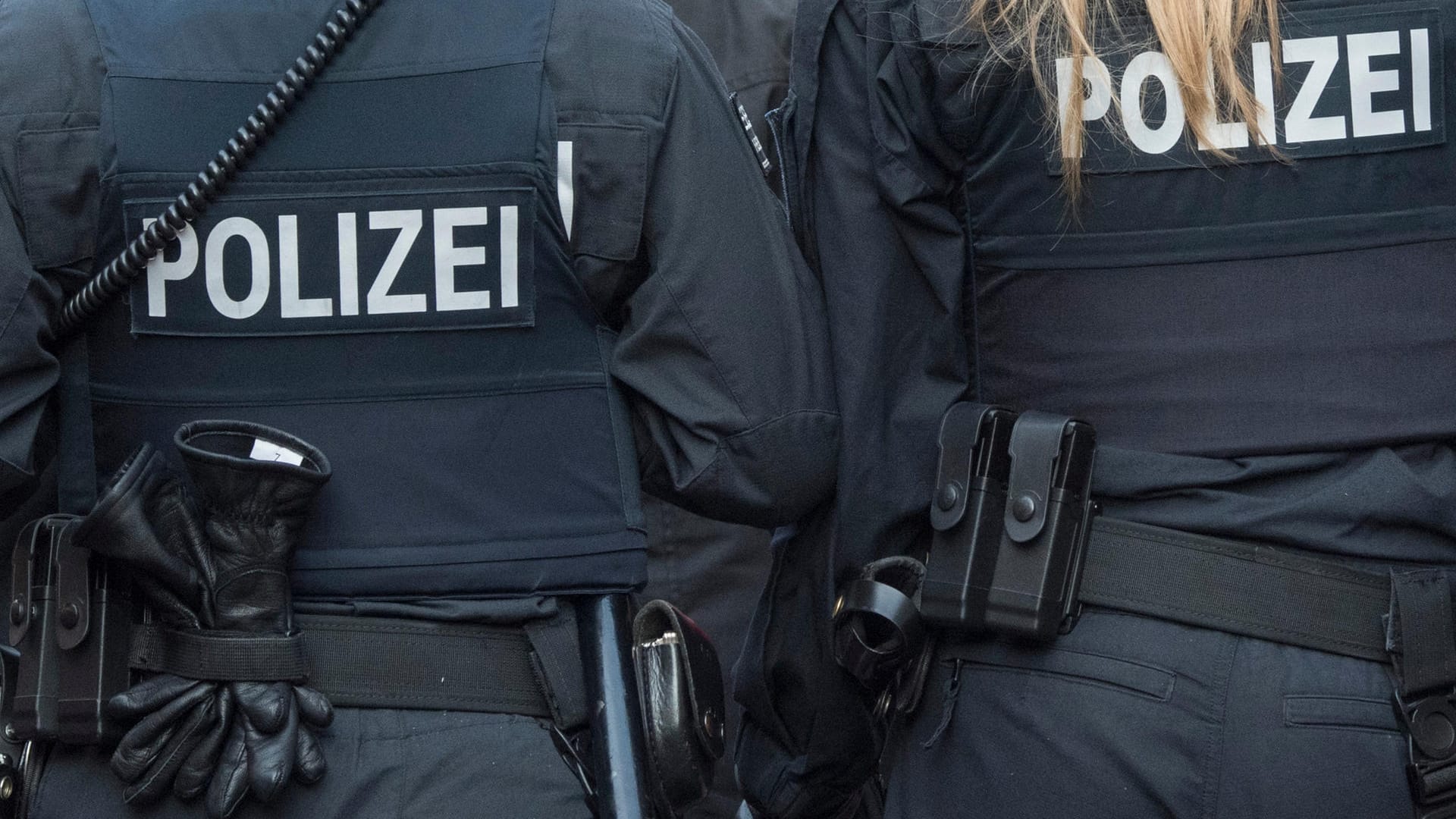 Polizisten in Frankfurt