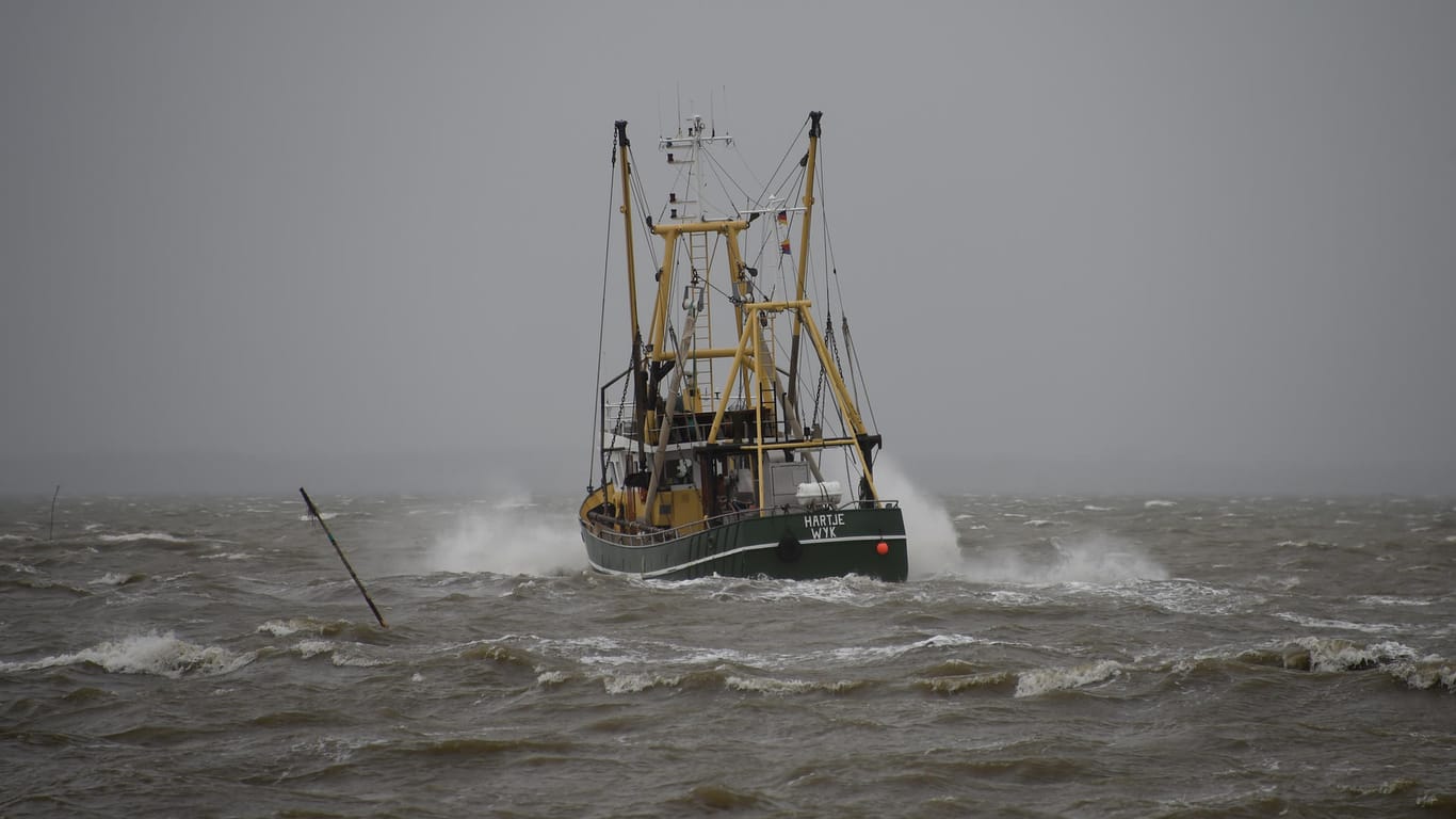 Fischkutter auf der Nordsee: Deutsche Fischer müssen im kommenden Jahr mit deutlich niedrigeren Fangmengen auskommen.