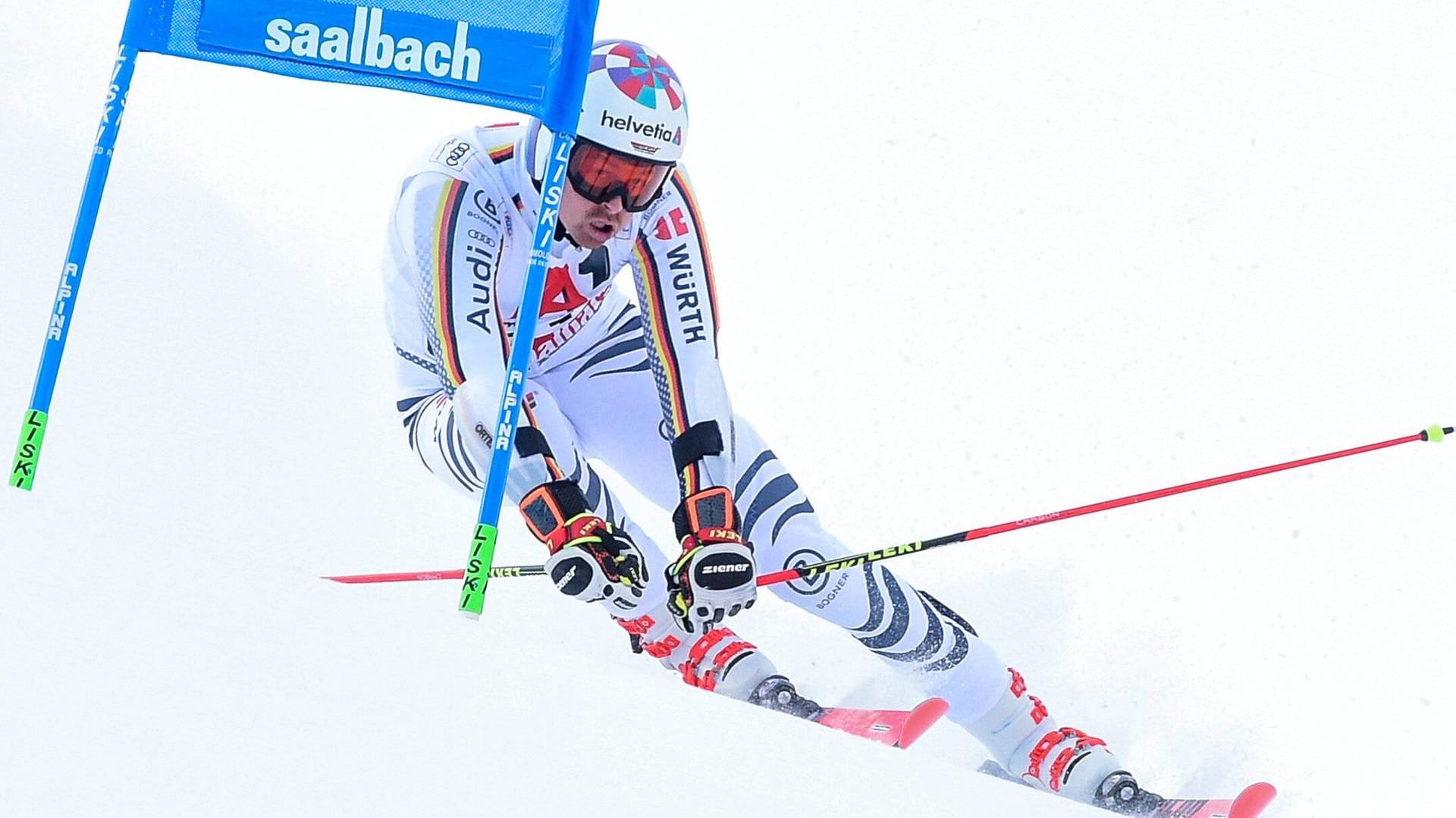 Stefan Luitz: In Saalbach zeigt er eine starke Leistung, doch für einen Podestplatz reicht es knapp nicht.