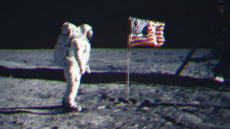 Keine Verschwörung: Neil Armstrong und Buzz Aldrin waren bei der Apollo-11-Mission die ersten Menschen auf dem Mond.