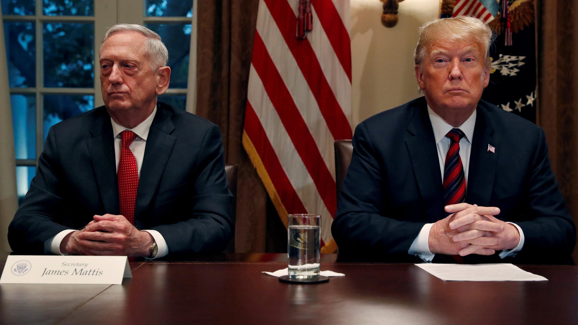 US-Präsident Donald Trump und US-Verteidigungsminister James Mattis.