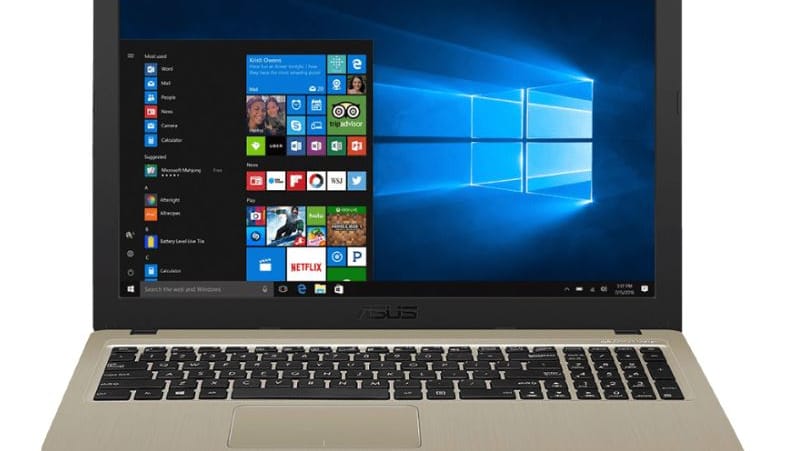 Das günstige Asus R540LA-DM1413T: Unter 400 Euro, mit Windows 10.