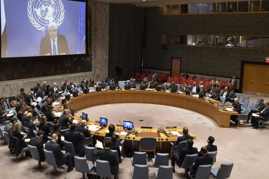 Martin Griffiths, Sondergesandter der Vereinten Nationen für Jemen, gibt dem Sicherheitsrat in New York ein Videobriefing.