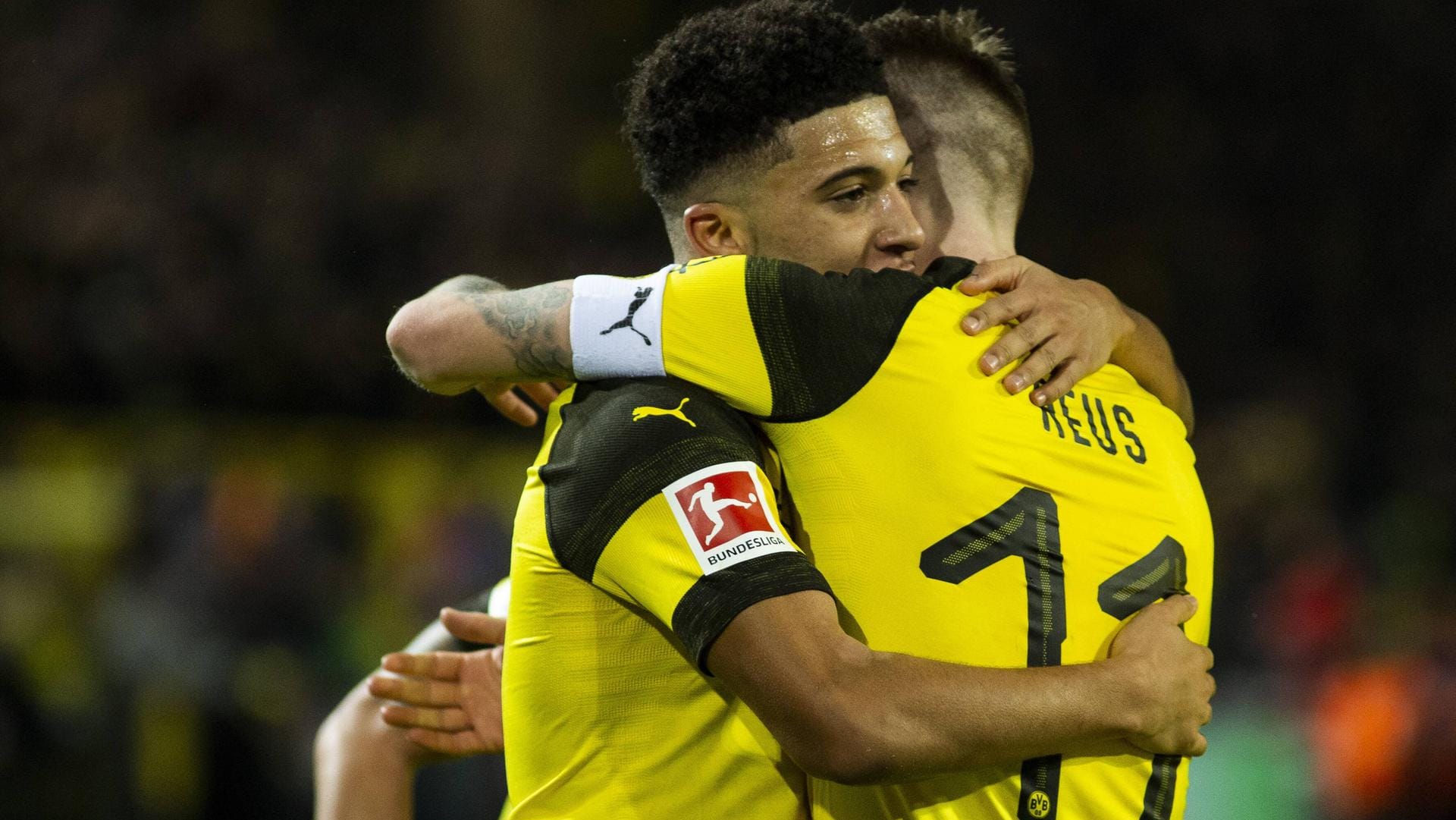 Die entscheidenden Torschützen: Jadon Sancho (l.) und Marco Reus.