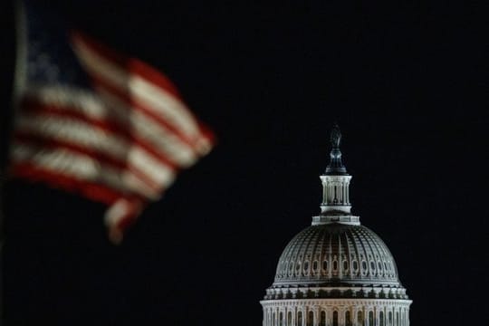 Licht aus im Kapitol: In den USA sind kurz vor Weihnachten die Regierungsgeschäfte teilweise lahmgelegt.