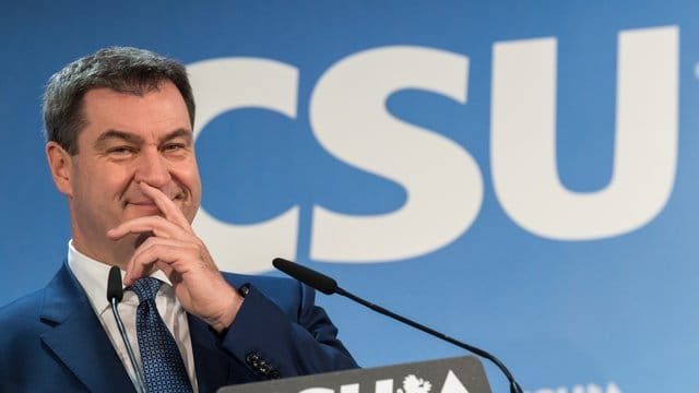 Markus Söder bei einer Pressekonferenz in der CSU-Parteizentrale in München. Markus Söder bei einer Pressekonferenz in der CSU-Parteizentrale in München.