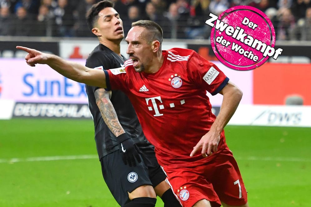 Franck Ribéry in Topform: Beim 3:0 bei Eintracht Frankfurt traf er doppelt. Zuvor erzielte er bereits gegen Leipzig das 1:0-Siegtor.