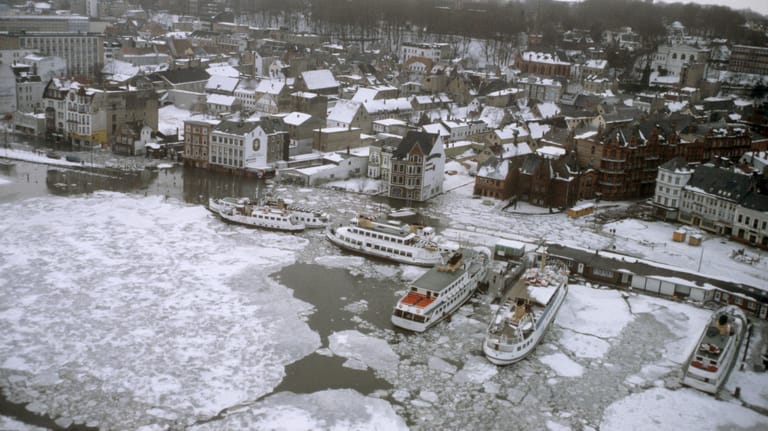 Flensburg: Im Februar 1979 kam es nochmals zu dramatischen Schneefällen.