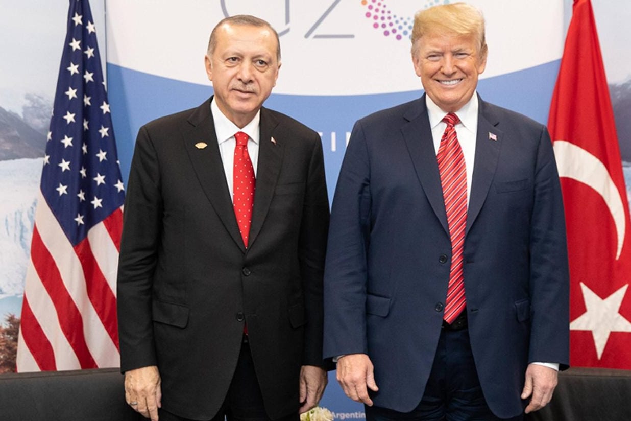 President Donald J Trump participates in a bilateral meeting with President Recep Tayyip Erdogan of