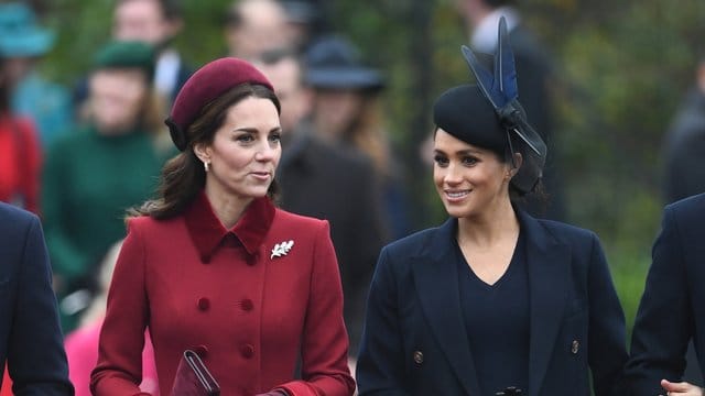 Kate und Meghan unterhielten sich angeregt auf dem Weg zur Kirche.