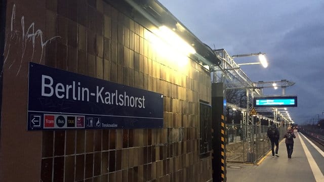 Der S-Bahnhof Berlin Karlshorst.
