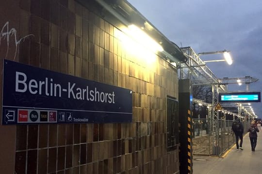 Der S-Bahnhof Berlin Karlshorst.