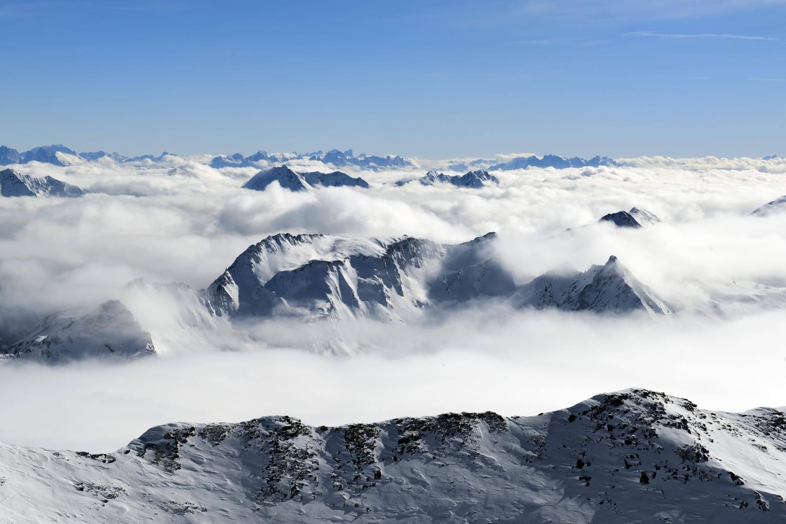 Blick von den Ötztaler Alpen: Die Snowboarderin war mit ihrem Bruder unterwegs.