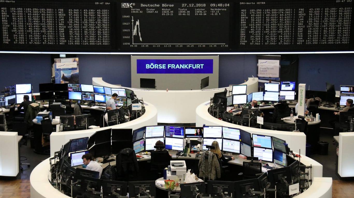 Frankfurter Börse: Das zu Ende gehende Jahr wird der deutsche Leitindex wohl zum ersten Mal seit sieben Jahren mit Verlusten beenden.
