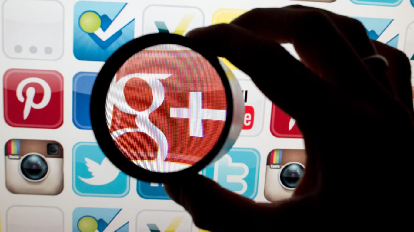 Das Icon der Social Media-Plattform Google Plus: Google räumt ein, dass sein Online-Netzwerk Google Plus jahrelang ein Datenleck hatte: App-Entwickler konnten seit 2015 ohne Erlaubnis auf einige privaten Nutzerdaten zugreifen.