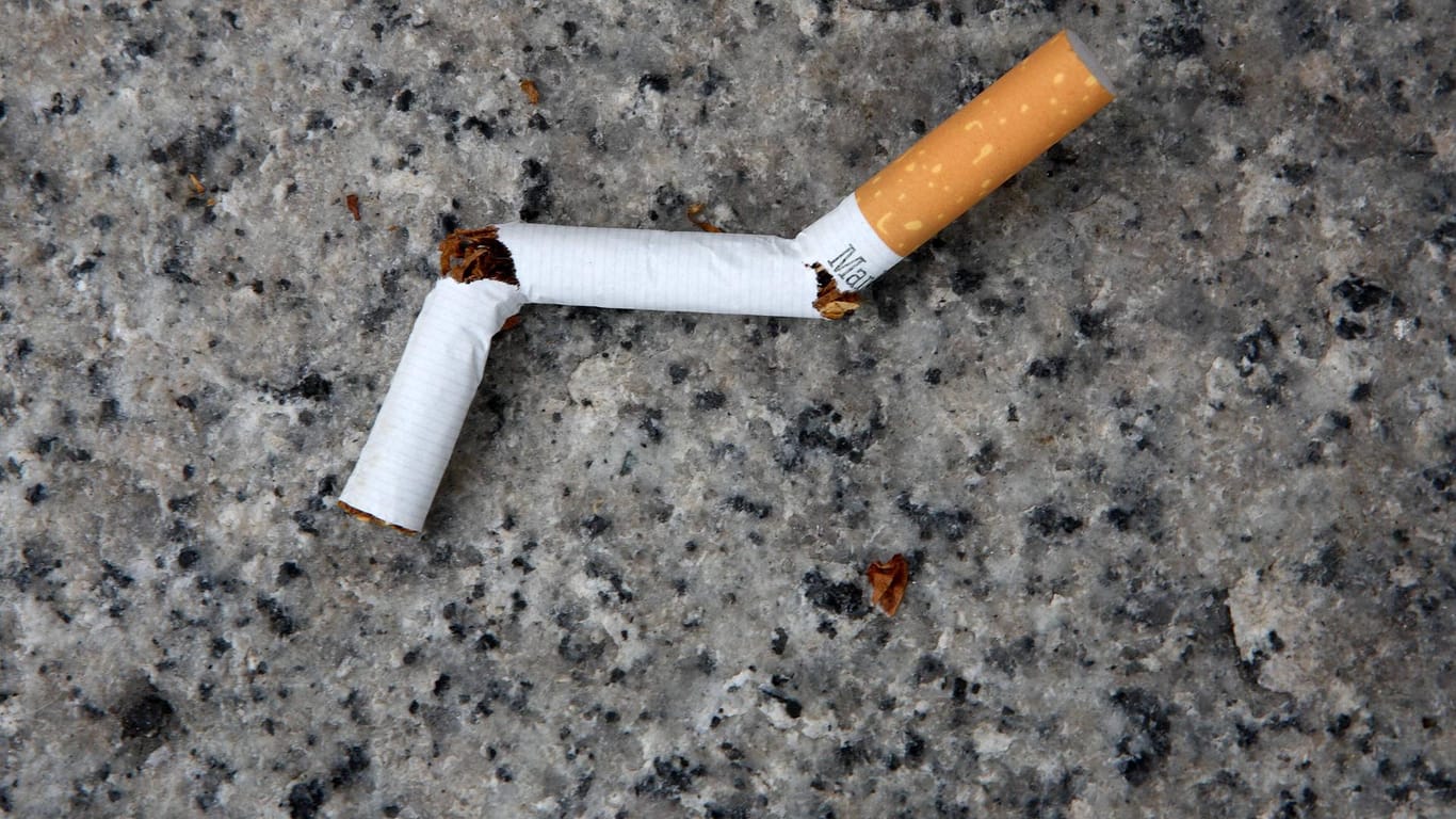 Zerbrochene Zigarette
