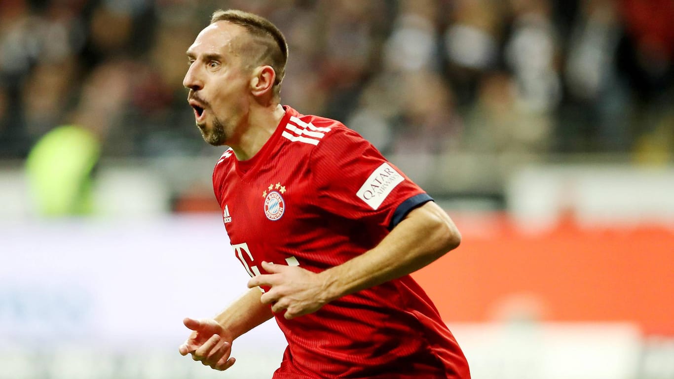 In Topform: Franck Ribéry hat zuletzt beim 3:0 in Frankfurt doppelt für den FC Bayern getroffen.