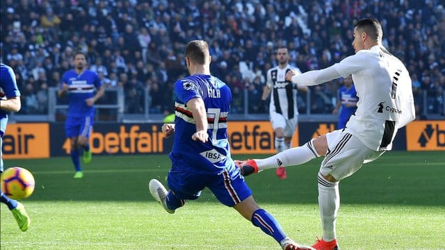 Cristiano Ronaldo erzielte beide Treffer für Juventus Turin.