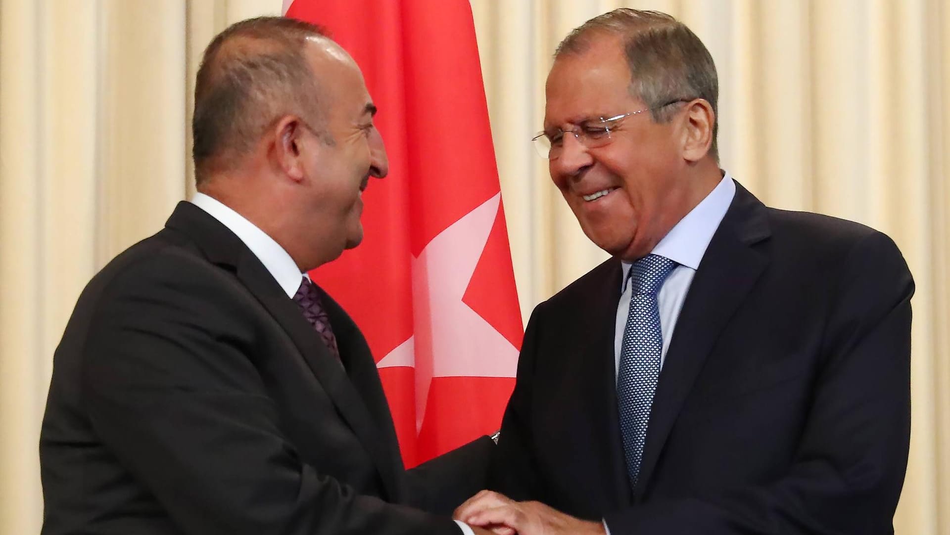 August 2018: Sergej Lawrow und Mevlut Cavusoglu treffen sich in Moskau.