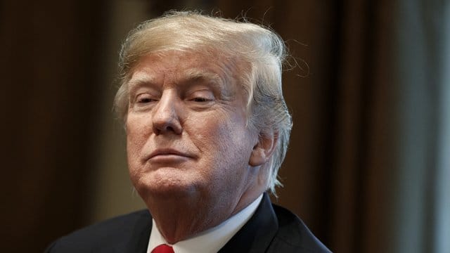 Donald Trump bei einem Treffen im Weißen Haus. Donald Trump bei einem Treffen im Weißen Haus.