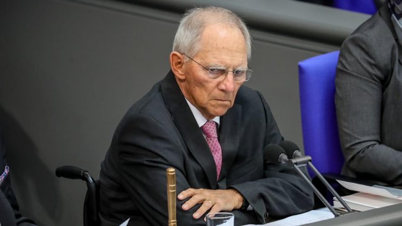 Bundestagspräsident Wolfgang Schäuble im Parlament.