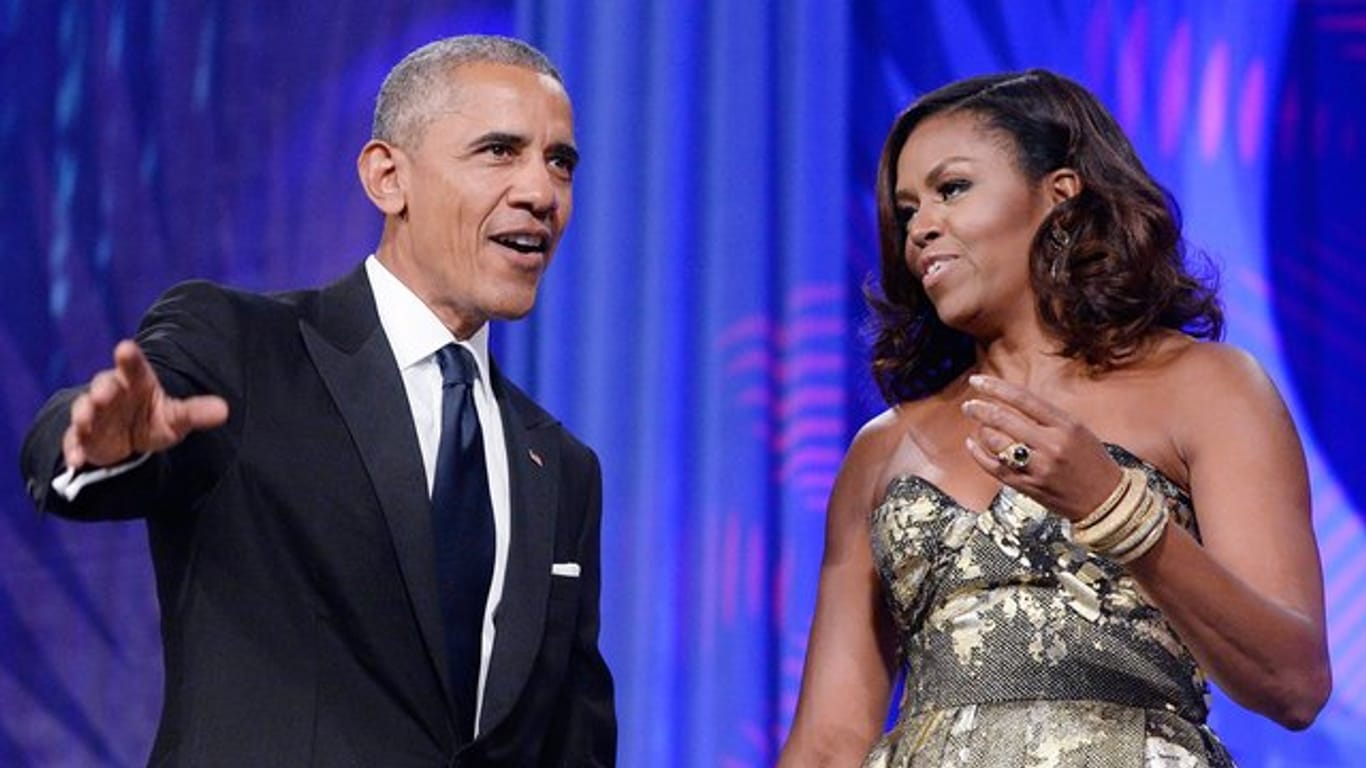 Barack Obama, der damalige Präsident der USA, und seine Frau Michelle 2016 in Washington.