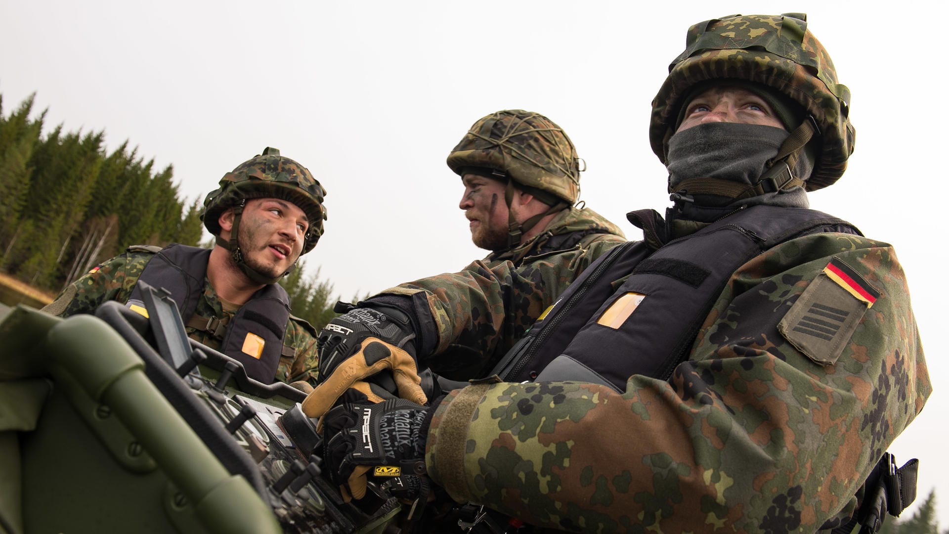 Deutsche Soldaten von der superschnellen Eingreiftruppe der Nato: Die Truppe zeichnet sich dadurch ein, dass sie sich in ständiger Bereitschaft befindet. (Archivbild)