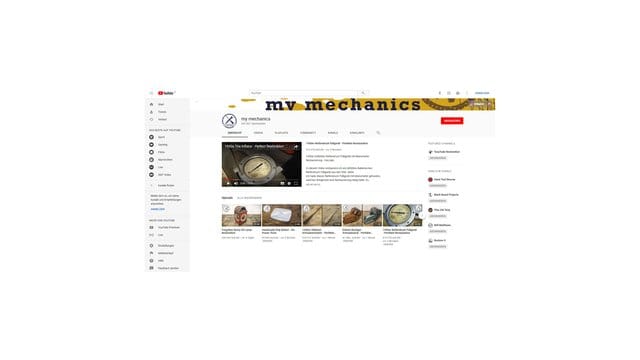 Hier wird im Youtube-Channel my mechanis gerade ein altes Reifenbefüllgerät wieder aufpoliert.