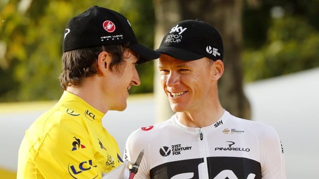 Sky schickt die Doppelspitze Geraint Thomas (l) und Chris Froome zur Tour de France. Sky schickt die Doppelspitze Geraint Thomas (l) und Chris Froome zur Tour de France.