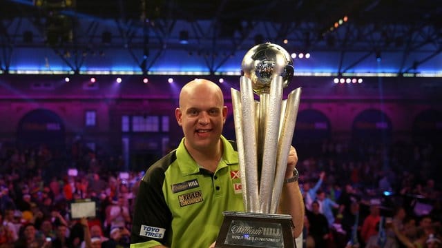 Michael van Gerwen wurde zum dritten Mal Darts-Weltmeister.