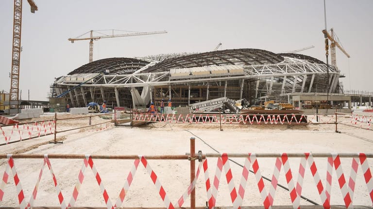 Im Bau: Das Al Wakrah Stadion in Katar.