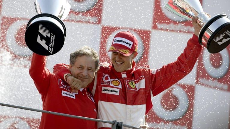 Traumduo bei Ferrari: Teamchef Jean Todt und Michael Schumacher im Jahr 2006.