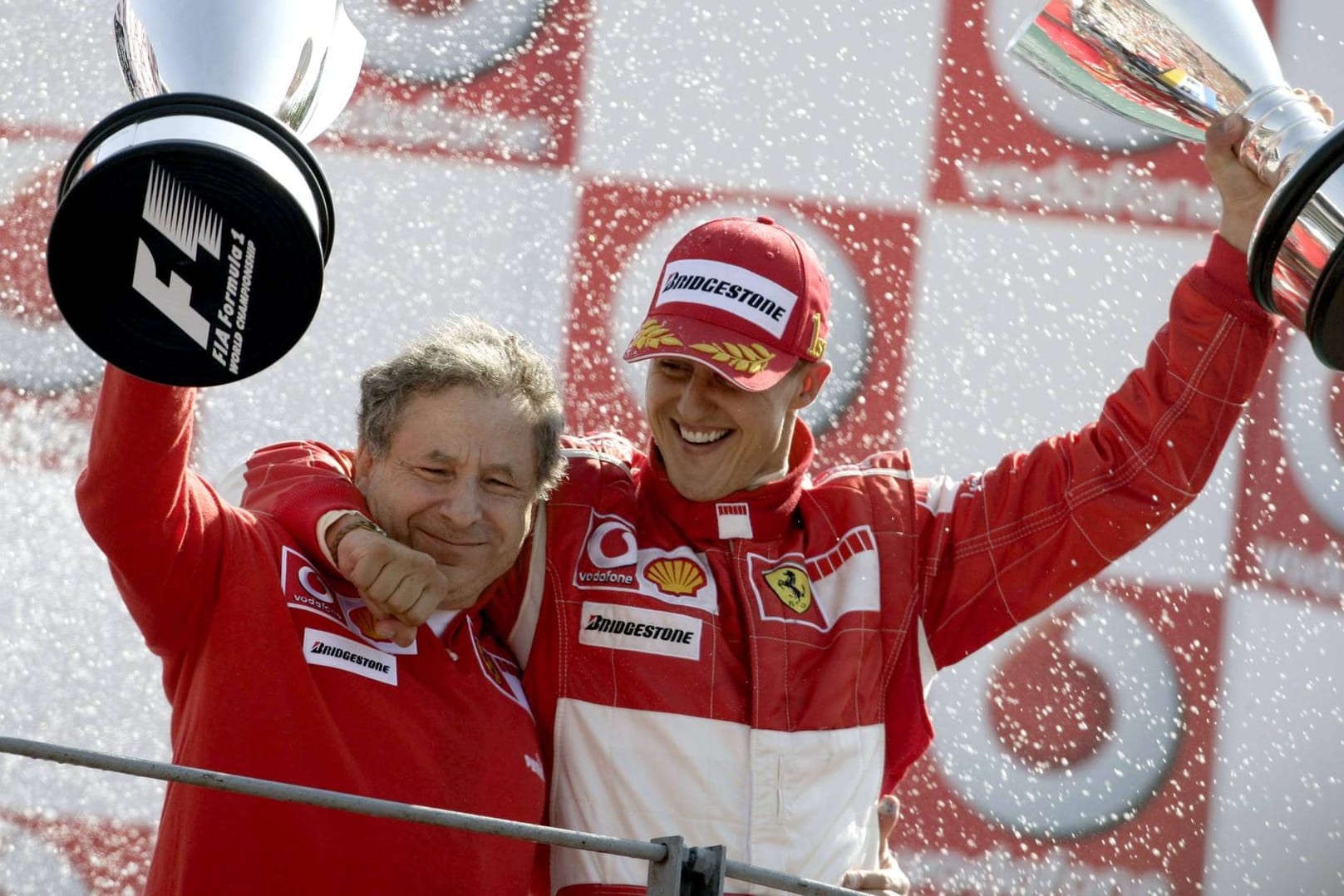 Traumduo bei Ferrari: Teamchef Jean Todt und Michael Schumacher im Jahr 2006.