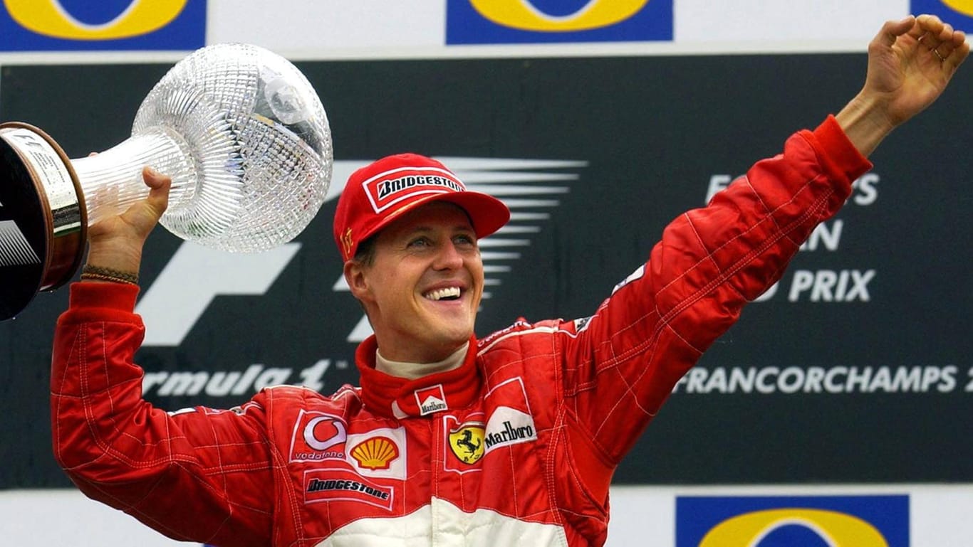 Sieben Titel: Michael Schumacher, hier 2002 in Spa, ist bis heute Rekordsieger der Formel 1.