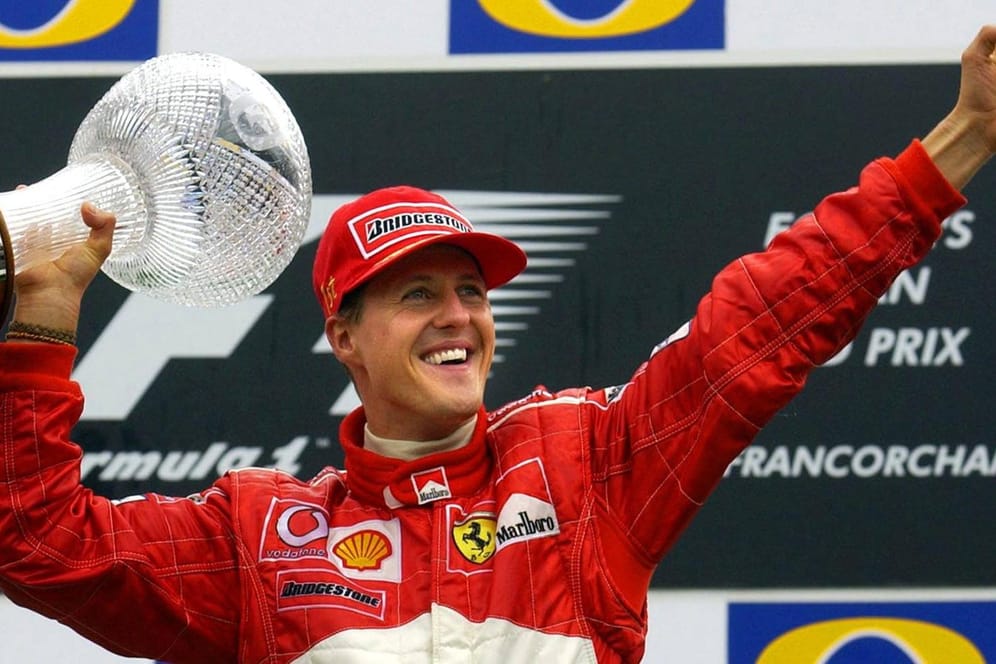 Sieben Titel: Michael Schumacher, hier 2002 in Spa, ist bis heute Rekordsieger der Formel 1.