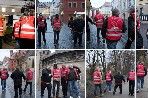 PR-Erfolg: Ein Ausflug von NPD-Anhängern nach Amberg ging plötzlich als "Bürgerwehr" groß durch die Medien. Dazu hatte die NPD nur Bilder posten müssen.