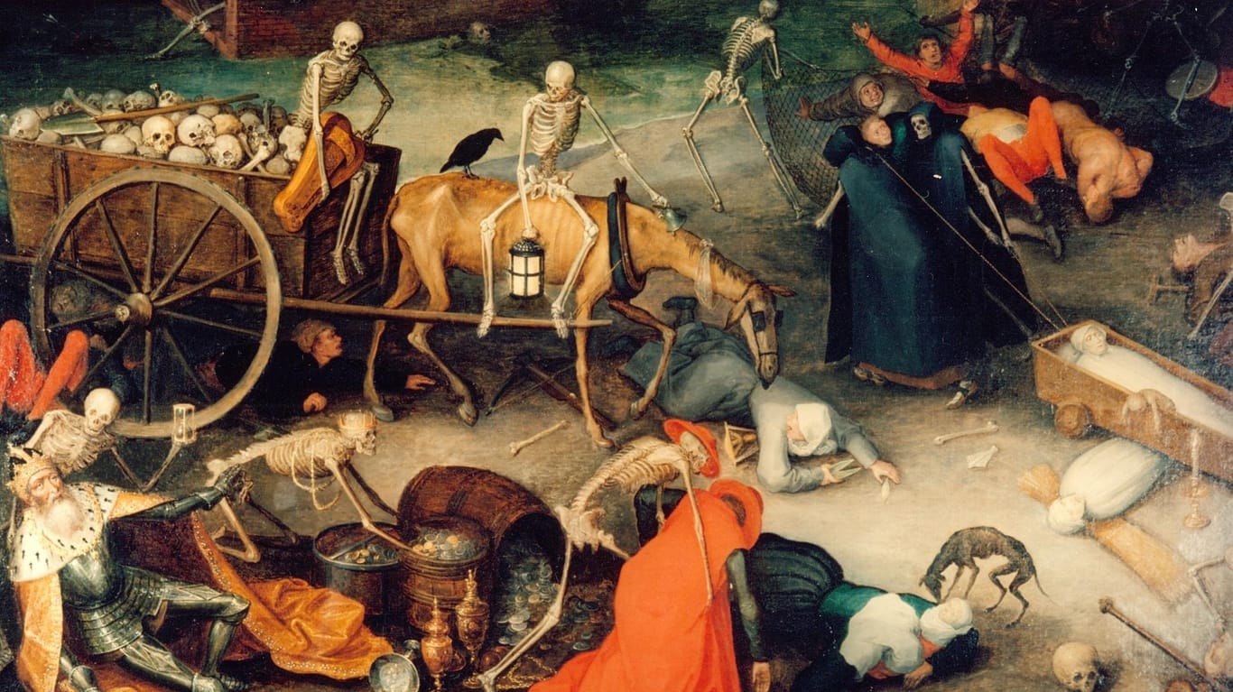 "Triumph des Todes" von Pieter Bruegel dem Älteren (um 1562): Das Gemälde zeigt das Wüten der Pest.