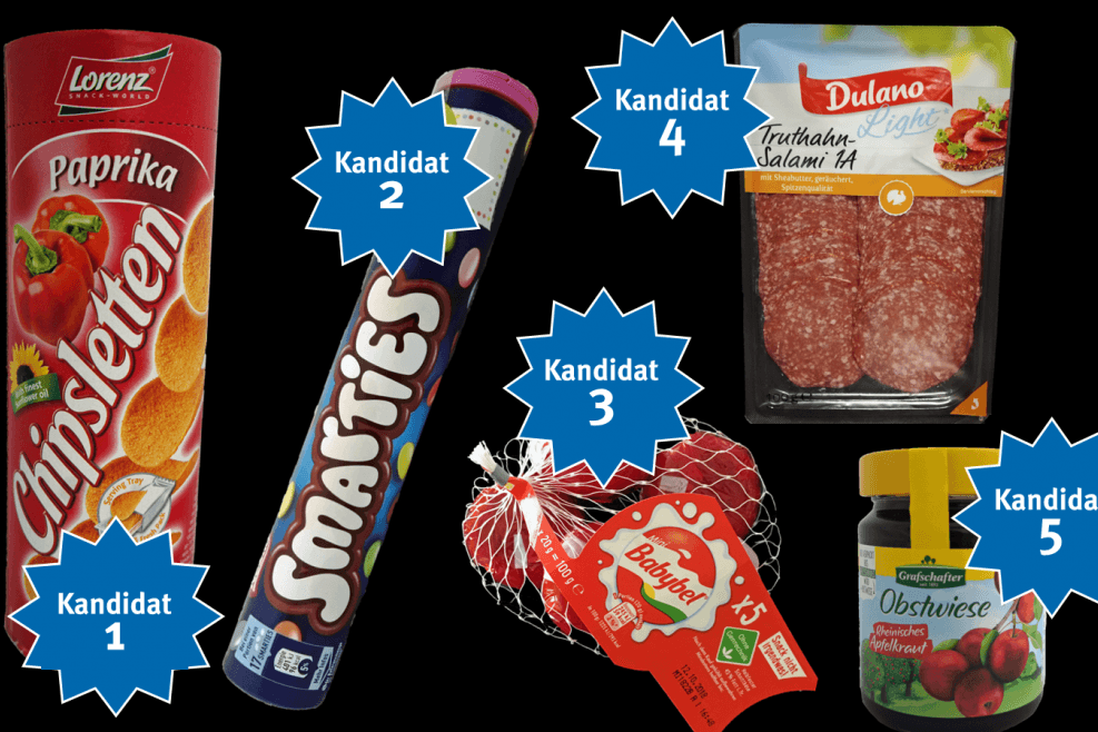 "Mogelpackung des Jahres": Das waren die fünf Kandidaten.