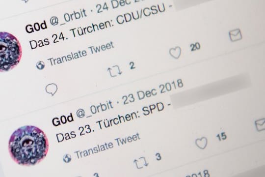 Von diesem Profil beim sozialen Netzwerk Twitter wurde auf die gestohlenen Daten von Politikern verlinkt.